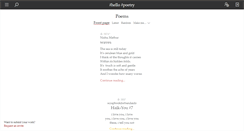 Desktop Screenshot of hellopoetry.com